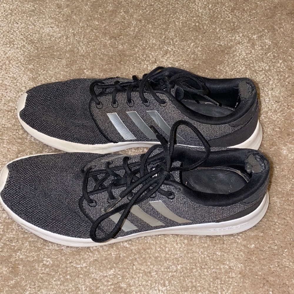 adidas Cloudfoam Racer QT Core. Black. GUC. Women’s size 9.